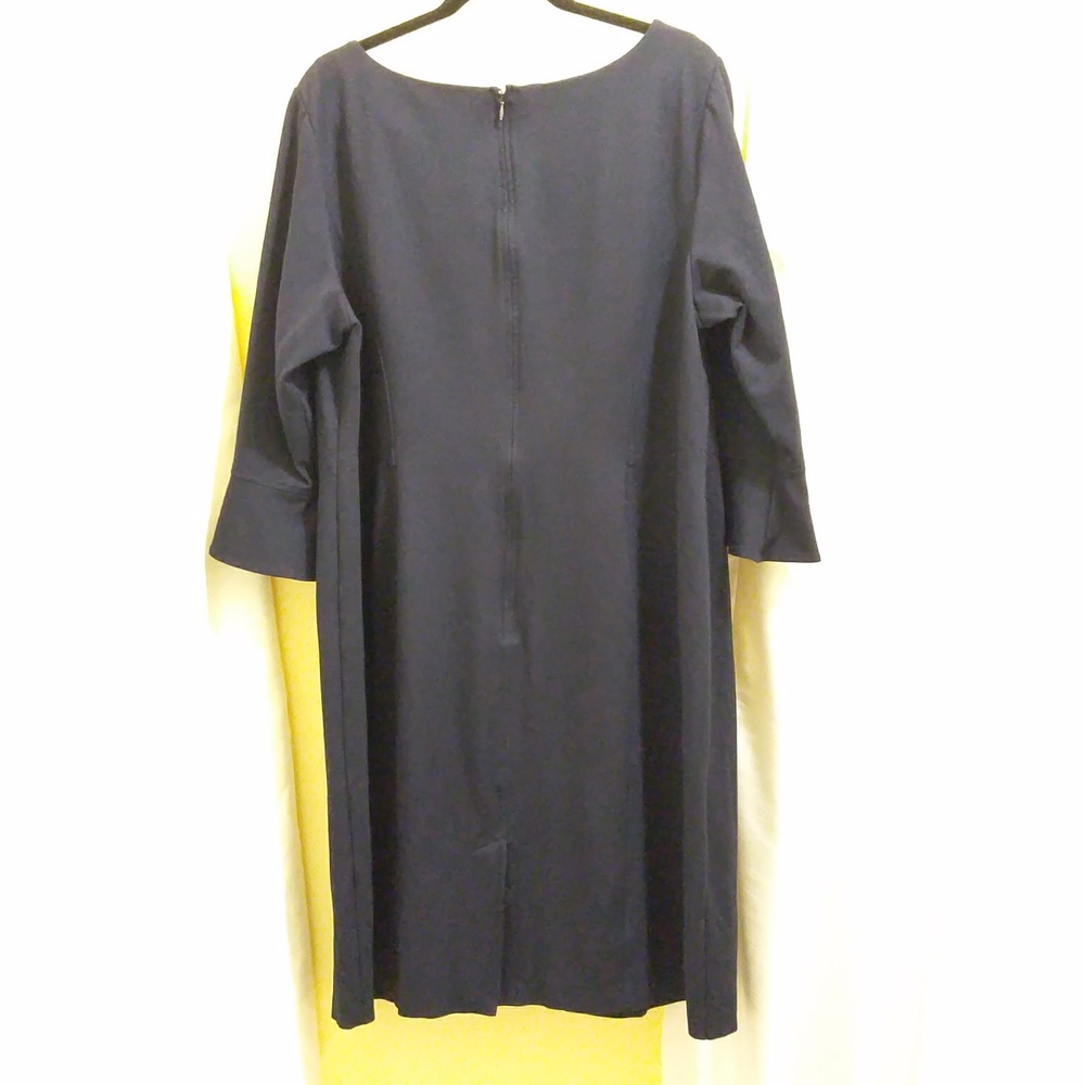 Talbots Midi Sheath Dress Navy - Size 18W - Picture 4 of 6